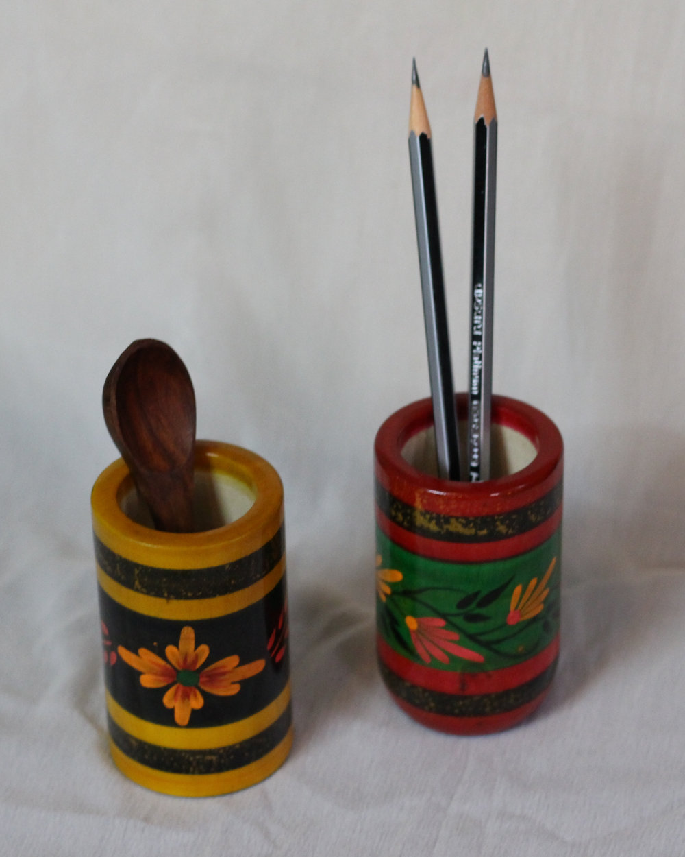 Colourful Wooden Penstands