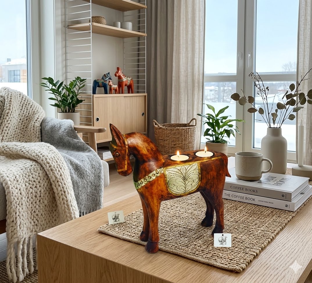 Decor horse tealight holder